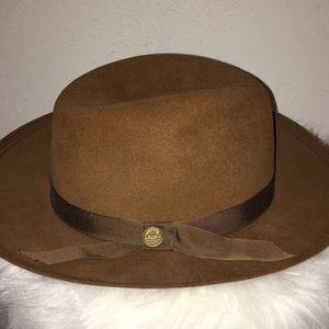 Brown Fur Felt Women’s Dress Hat